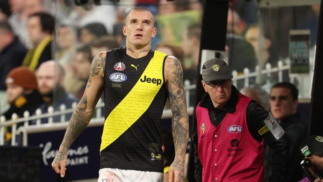 Dustin Martin is sitting out his 12-day concussion recovery period. Picture: Michael Klein