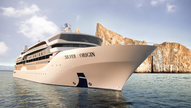 A render of new ship Silver Origin, which is sailing the Galapagos Islands.