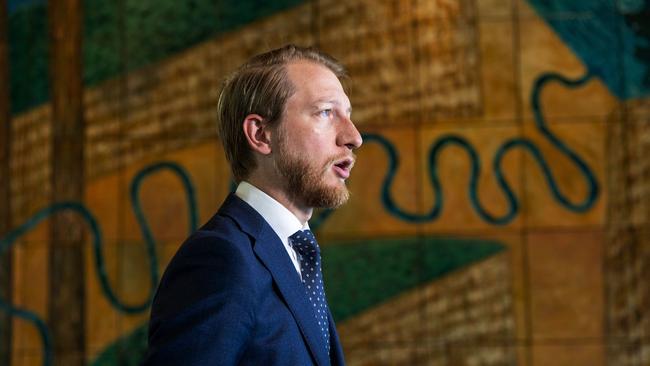 Senator James Paterson wants TikTok banned on all government devices. Picture: NCA NewsWire / Gary Ramage