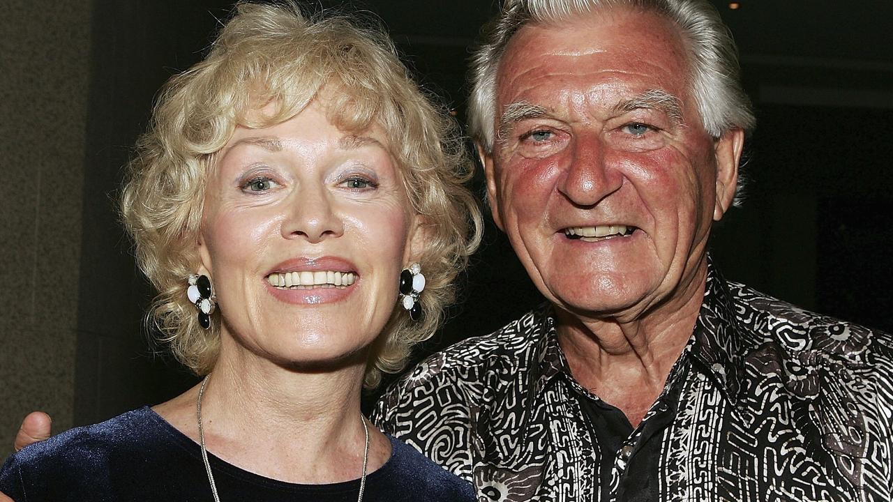 Blanche d'Alpuget and former Australian prime minister Bob Hawke. Picture: Getty Images