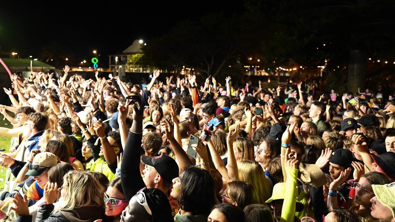 Schoolies Festival in Victor Harbor. Picture: Morgan Sette/The Advertiser