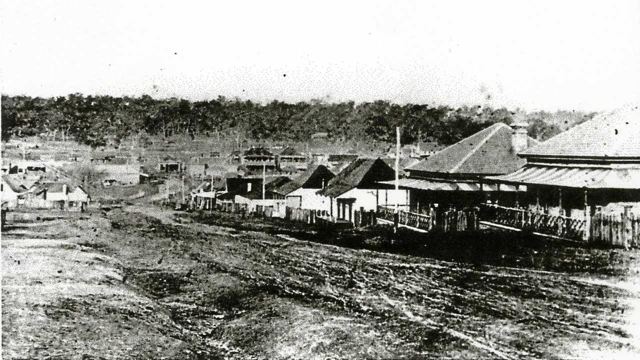 HUMBLE BEGINNINGS: These pictures show how people in the early days existed in small cottages and walked on rough roads. Picture: beryl