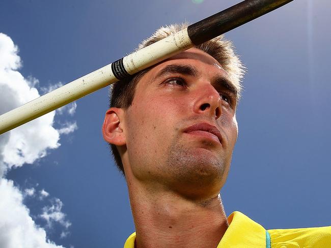 Australian decathlete Cedric Dubler at the Commonwealth Games athletics open media day at Nudgee College. Pics Adam Head