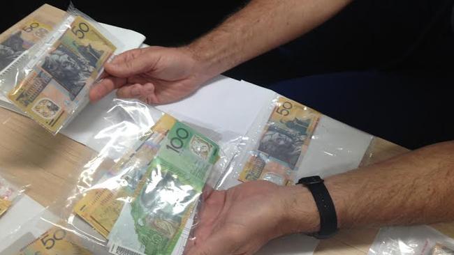 Fake notes at Castle Hill police station counterfeit/fake $50 or $100.