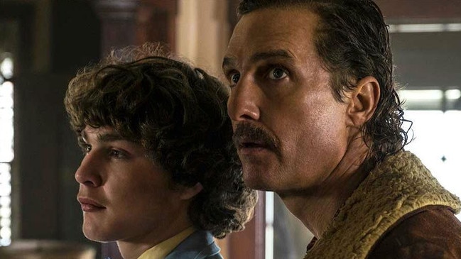 Richie Merritt and Matthew McConaughey in White Boy Rick.