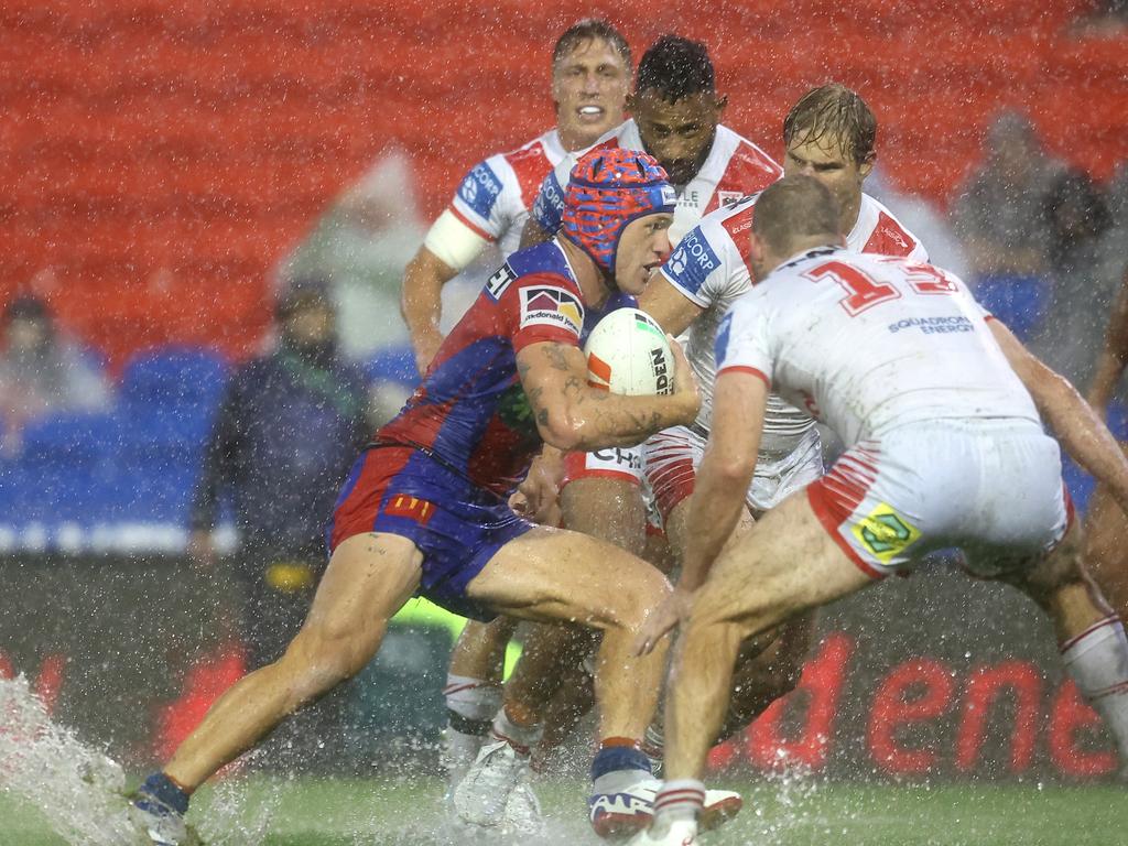 Kalyn Ponga was on the scoresheet for the Knights. Picture: Scott Gardiner/Getty Images