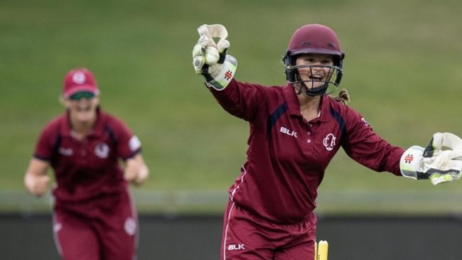 Caitlin Mair playing for Queensland. Picture supplied: Brody Grogan