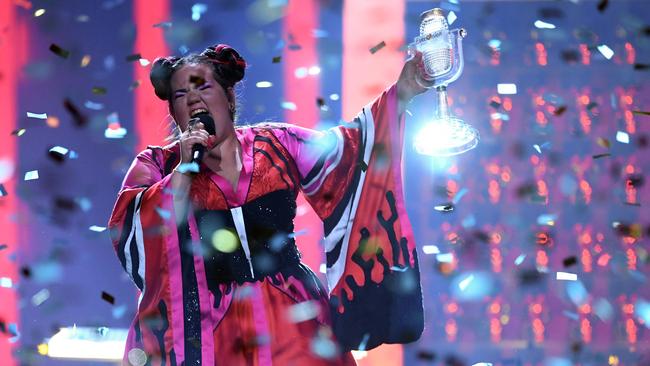 Israeli singer Netta Barzilai has been accused of cultural appropriation. Picture: AFP/Francisco Leong