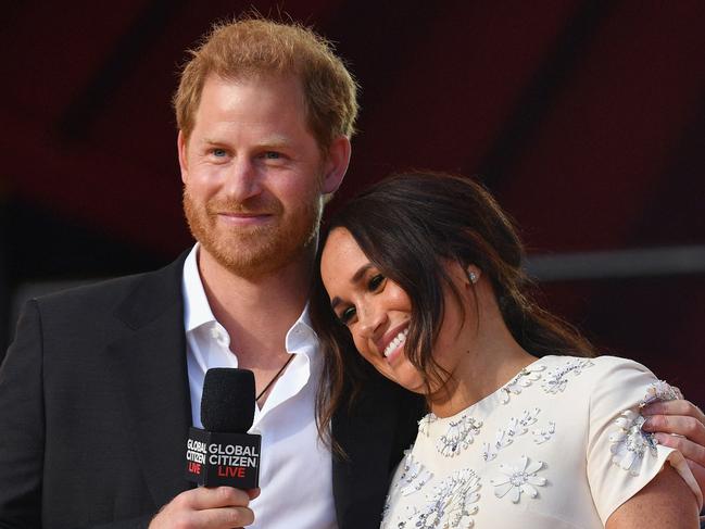 Prince Harry and Meghan Markle’s rift with the Royals shows no sign of healing. Picture: AFP