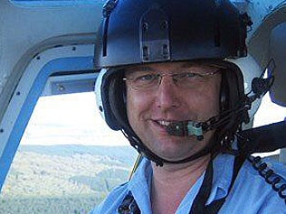 Helicopter pilot Colin Greenwood. Picture: GARRY LUXTON