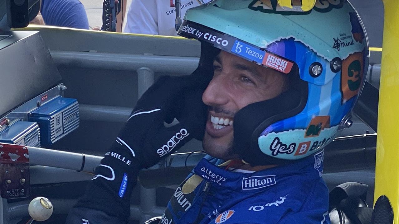 Daniel Ricciardo living his best life. Photo: Twitter, @McLarenF1.