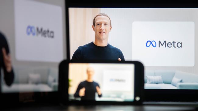 Mark Zuckerberg, chief executive officer of Facebook Inc., speaks during the virtual Facebook Connect event, where the company announced its rebranding as Meta. Photographer: Getty Images