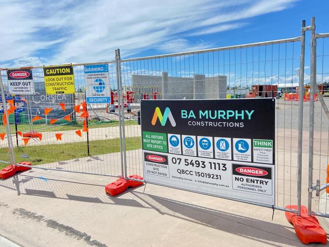 The prominent Coast building firm had several projects in the works across the Sunshine Coast and Brisbane prior to its collapse. Pictured is a BA Murphy construction site in Pelican Waters.