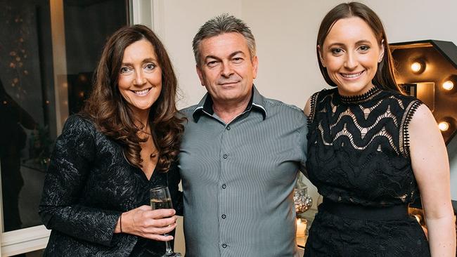 Ms Ristevski with her husband Borce Ristevski and daughter Sarah. Picture: Supplied