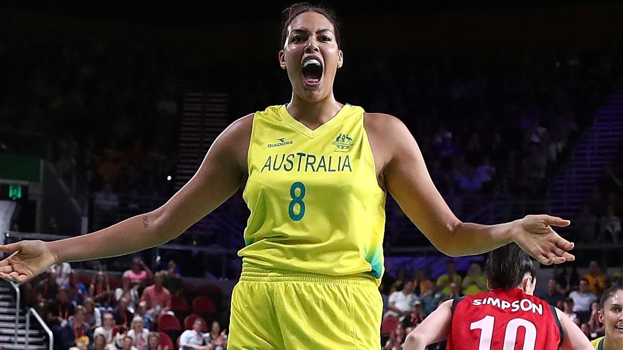Australian players believe the Cambage downward spiral with the Opals began after the 2018 World Cup. Picture: Getty Images