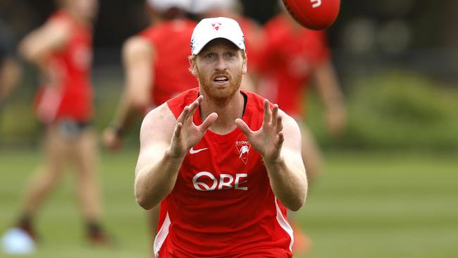 Aaron Francis trains at his new club.