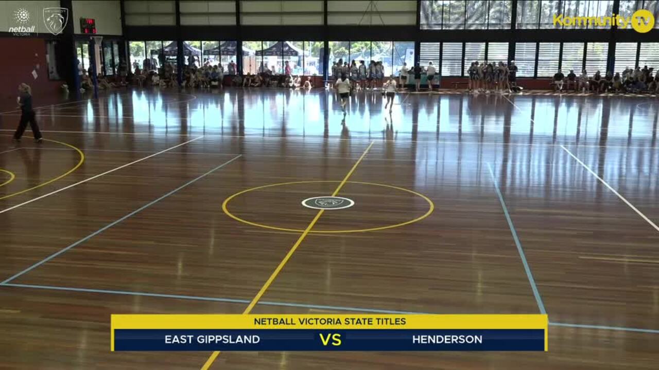 Replay: East Gippsland v Henderson (17&U M) - 2025 Netball Victoria State Titles Day 1