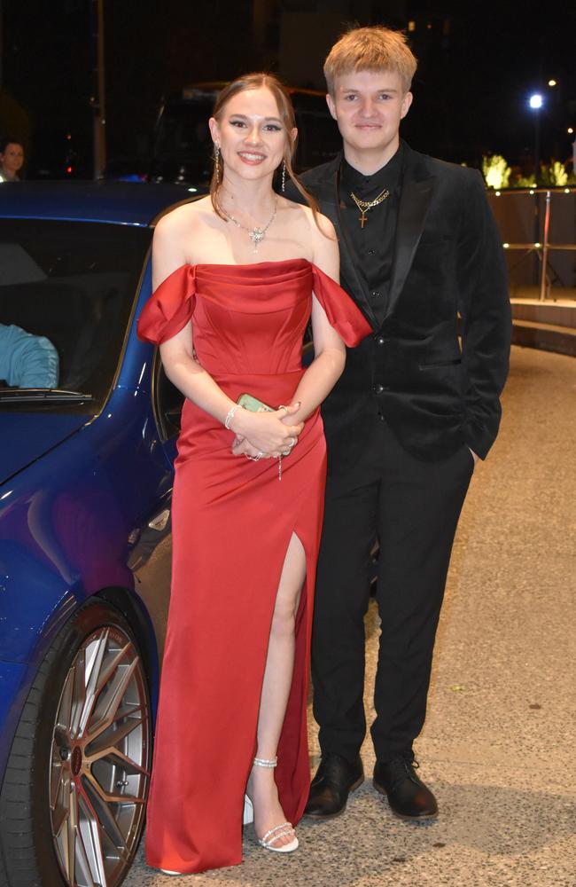 Caillan H and Hannah S at the Siena Catholic College Yr 12 Benefit Ball (formal 2024).