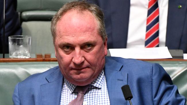 Once Australia’s second-most powerful politician, Barnaby Joyce has become little more than a metaphorical suicide bomber. Picture: AAP