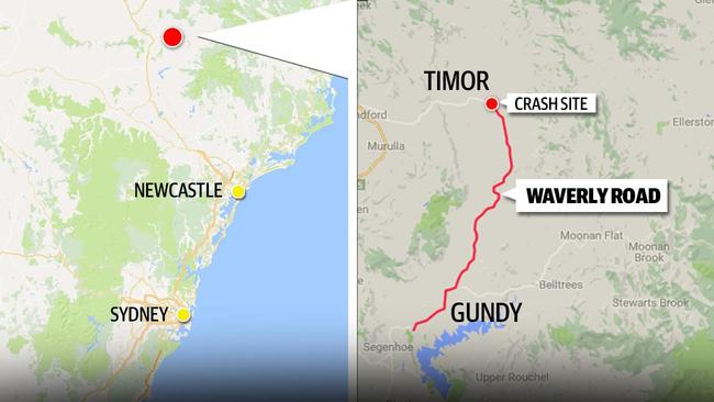 The crash occurred in the NSW Hunter Valley.