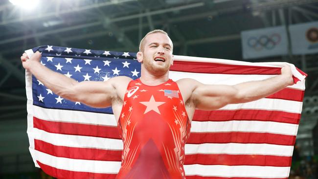 Kyle Snyder broke American records. AFP PHOTO / Jack GUEZ.