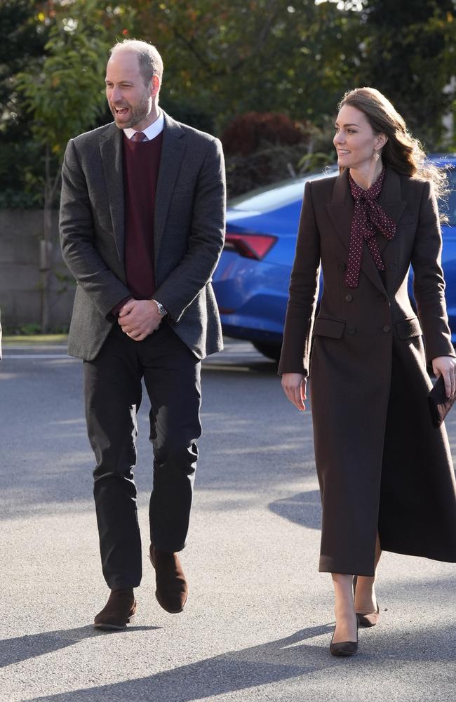 Prince William, Prince of Wales and Catherine, Princess of Wales arrive for a visit to Southport Community Centre on October 10, in Southport, England. Picture: Getty