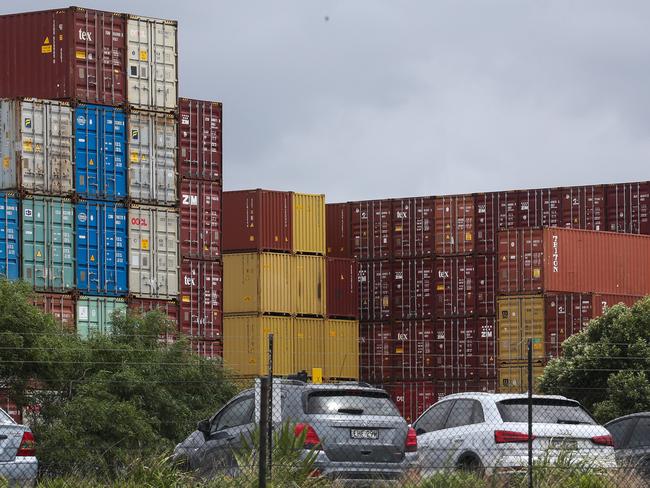 SYDNEY, AUSTRALIA: NewsWire Photos: JANUARY 22 2024: A general view of DP World at Port Botany in Sydney.  Picture: NCA NewsWire / Gaye Gerard