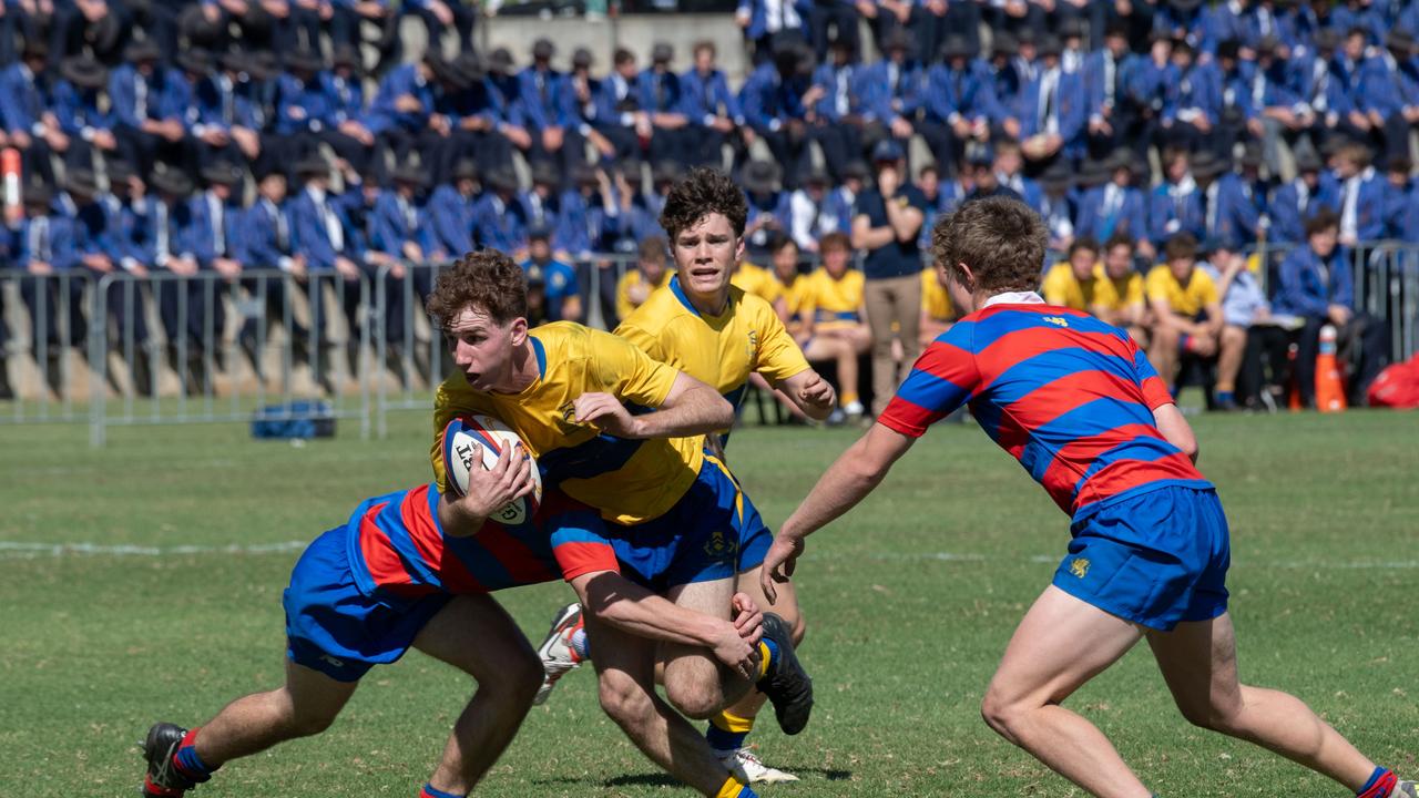 Downlands Second XV vs TGS Second XV. 2024 O'Callaghan Cup day at Downlands College. Photo by Nev Madsen