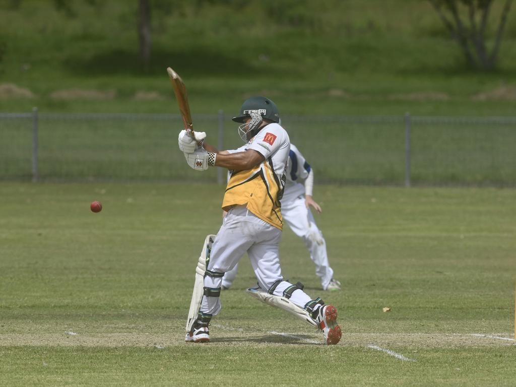 Action in LCCA first grade between Harwood and Yamba at Barry Watts Oval.