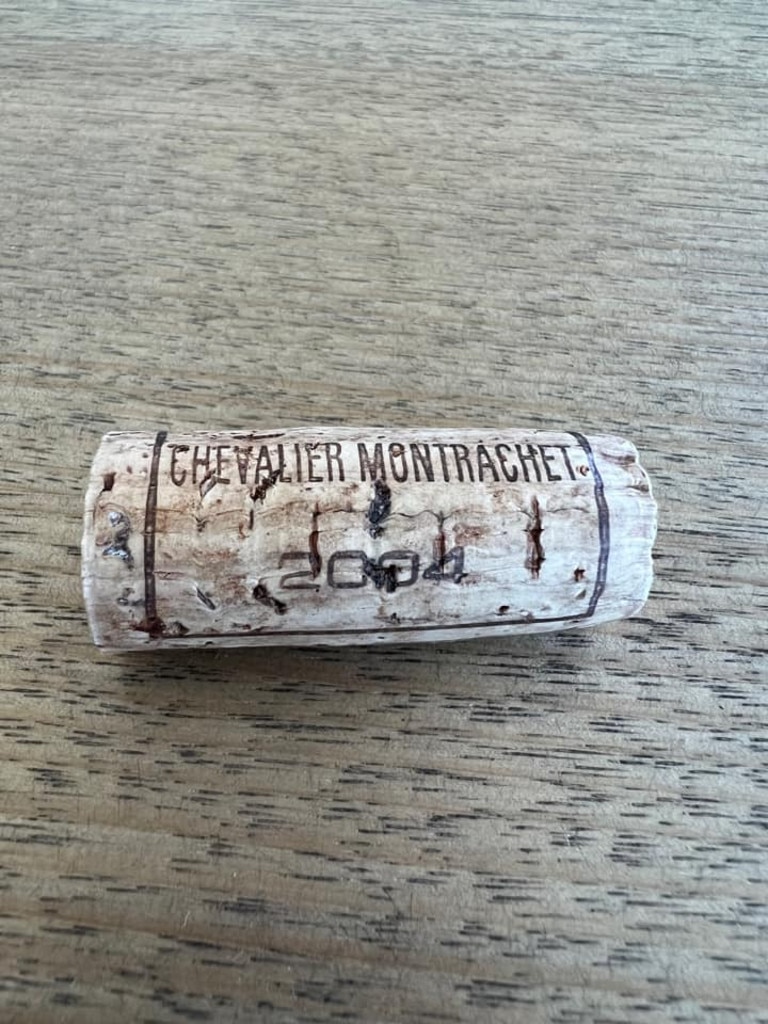 The cork from the expensive bottle of wine. Picture: Facebook