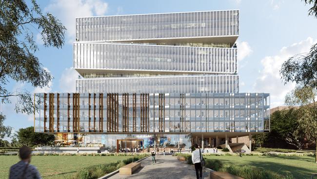 The Entrepreneur and Innovation centre will be the flagship building of the Lot Fourteen innovation district on North Tce.