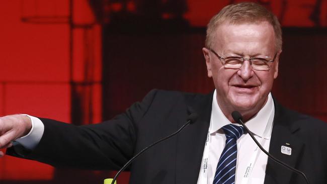 AOC president John Coates faces a challenge for the role he has held for 27 years. Picture: AP Photo/Eugene Hoshiko