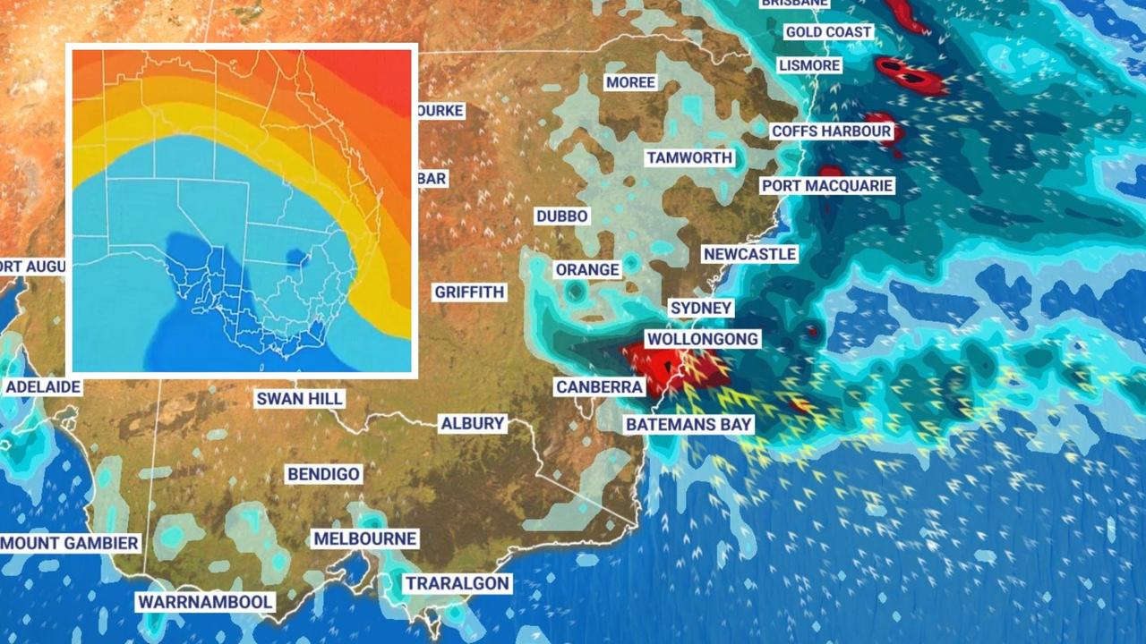Prévisions pour Sydney, Brisbane et Wollongong: East Coast Low devrait apporter un temps sauvage