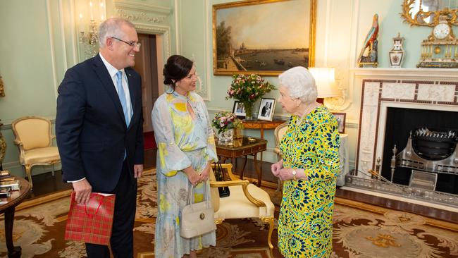 Soft power: The Queen used her dress to hypnotise subjects into doing her bidding. Picture: WPA Pool/Getty Images