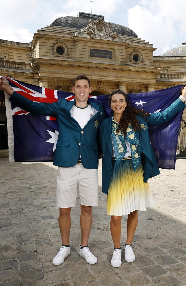 Eddie Ockenden and Jess Fox to carry the flag for Australia at the opening ceremony. Picture: Michael Klein