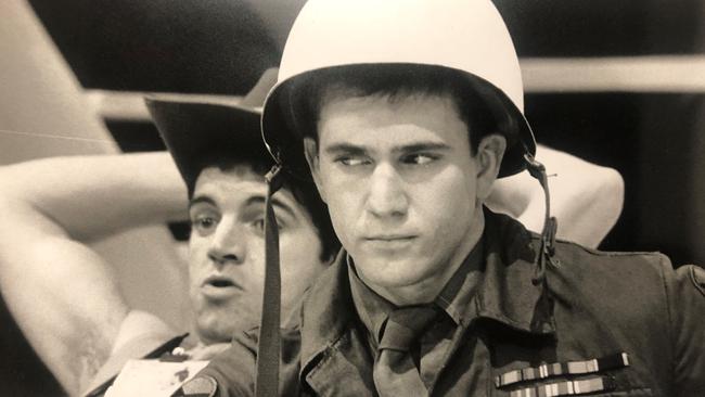 Colin Friels and Mel Gibson in Cedoona, 1978. Gibson also starred in Oedipus and Henry IV Parts I and 2. Picture: David Wilson