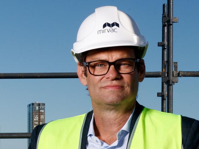 SYDNEY, AUSTRALIA - NewsWire Photos JULY 19, 2023: Campbell Hanan, Group Chief Executive Officer & Managing Director of Mirvac, at Willoughby development NINE on Wednesday. Picture: NCA NewsWire / Nikki Short