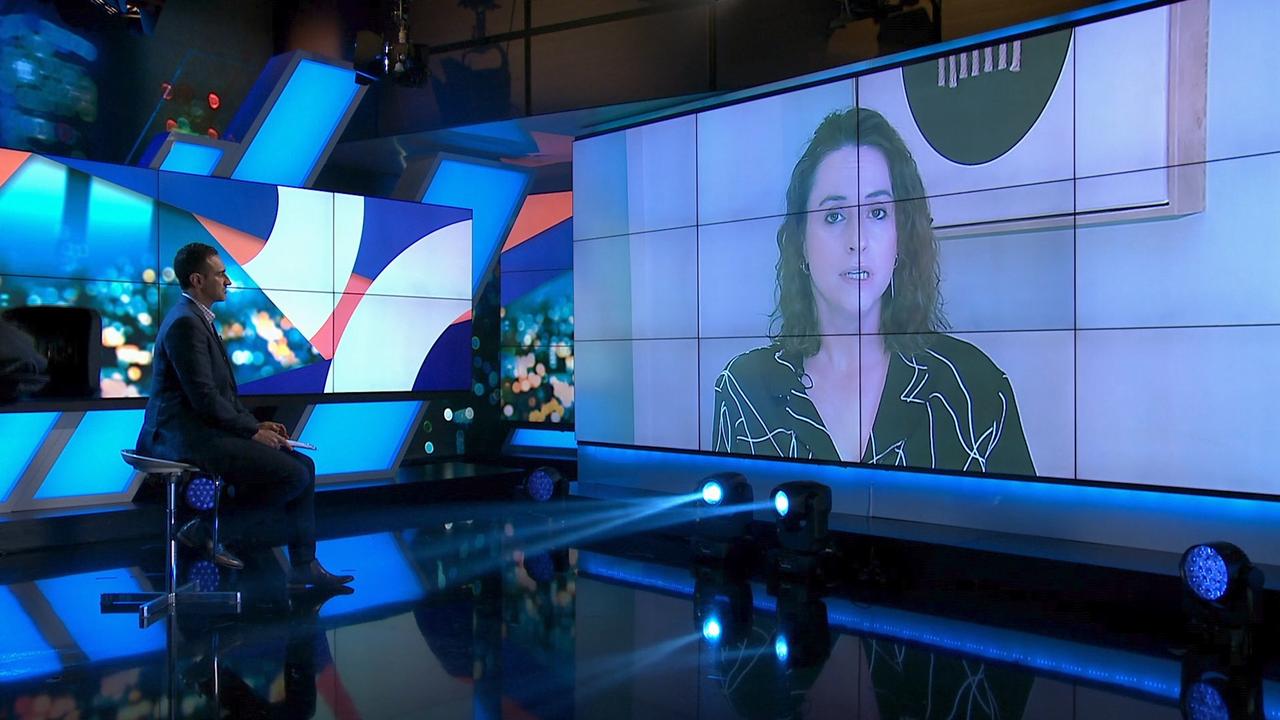 Rachael Gunn spoke with The Project’s Waleed Aly. Photo: Network Ten.