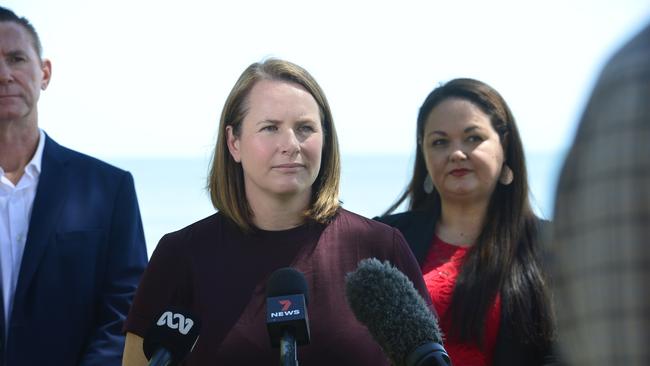 Senator Nita Green in Townsville to announce Labor's Herbert candidate John Ring. Picture: Caitlan Charles