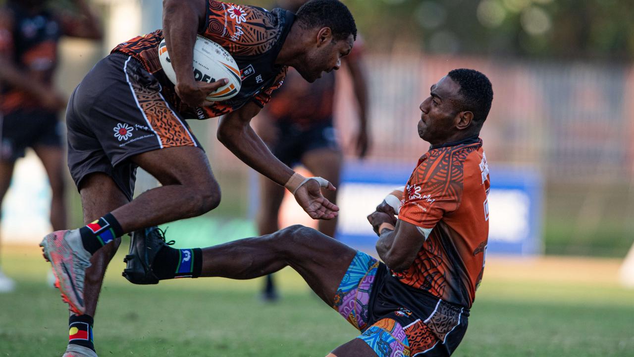 David Tabuai at the 2024 Deadly Cup Carnival between the Indigenous All Stars and Territory All Stars. Picture: Pema Tamang Pakhrin