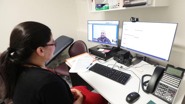 Dr Aajuli Shukla of the Mt Druitt Community Health Centre’s Diabetes Clinic speaks to a patient. Picture: WSLHD