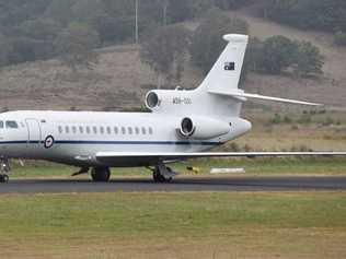 Governor General David Hurley flew into the Lismore Airport today ahead of his visit to bushfire-affected areas.