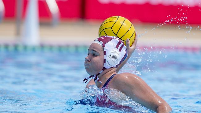 North Brisbane Polo Bears’ Bless Daly playing for Queensland. Picture: Jerad Williams