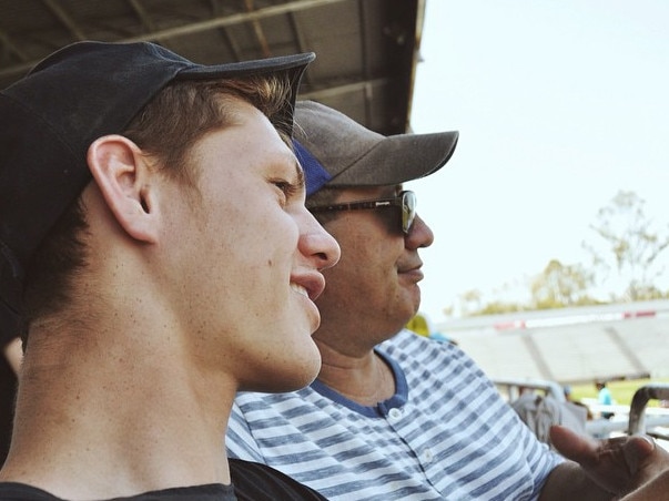 Kalyn Ponga with his father Andre. Picture: Instagram