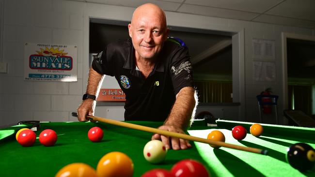 Kevin Geissmann, president Townsville 8-Ball Association. Picture: Shae Beplate.