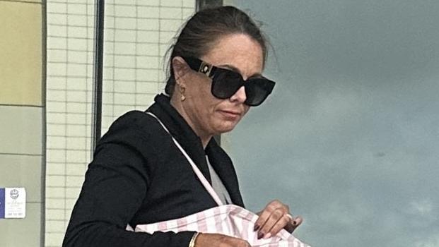 Michelle Rhiannon Loraine Laing leaving Maroochydore District Court on April 14, 2025. Picture: Sam Turner
