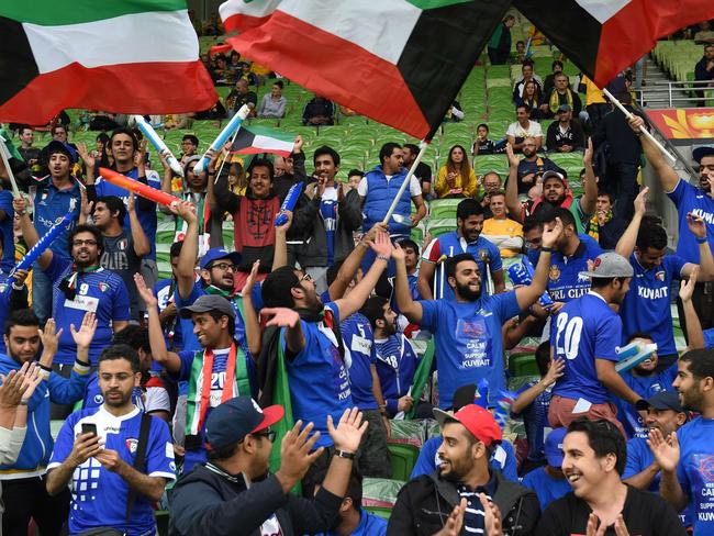 The Kuwait fans at AAMI Park were given something to cheer about early.