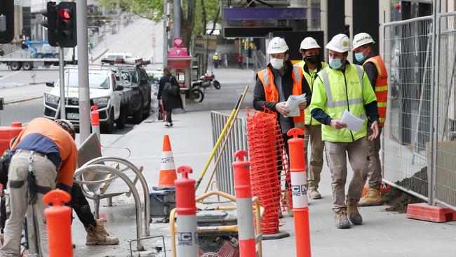 The nation’s building industry is in crisis yet again. Picture: David Crosling