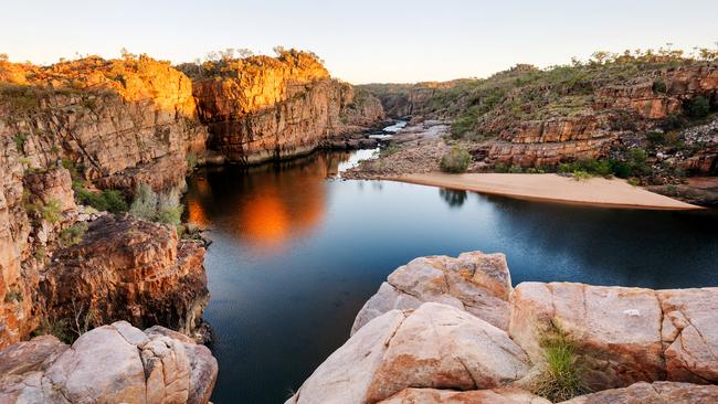 Sunrise at Nitmiluk Gorge. Picture: Supplied (Louise Denton)