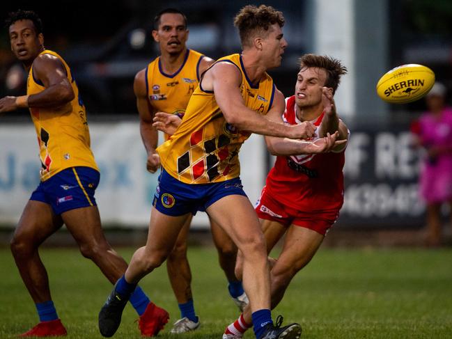 Another round of NTFL excitement saw four games played across four different rounds with plenty of players delivering big indivdual performances. Picture: Che Chorley